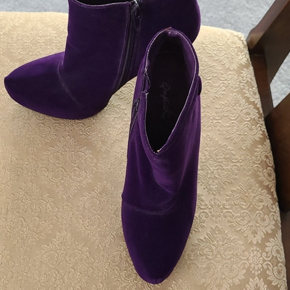 Size 7 - ankle booties pumps - purple - Qupid - Picture 9 of 12